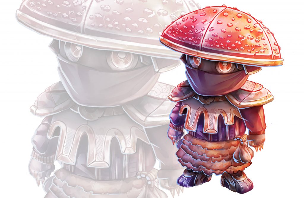 Digital Painting champignon